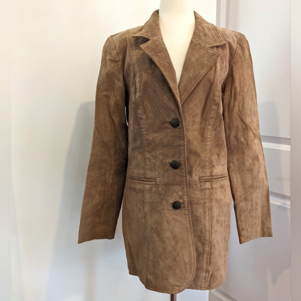 Vintage Tan Suede Women's Coat